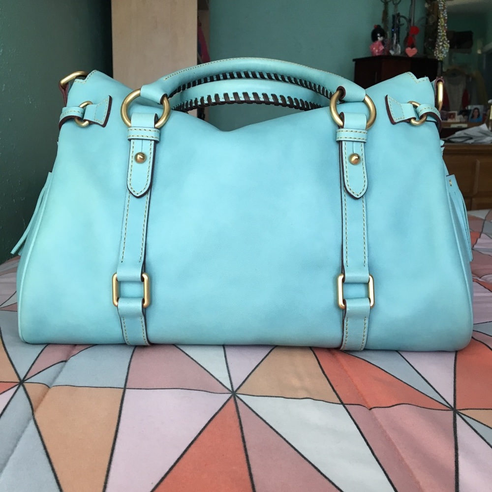 🔴Not for sale🔴 Dooney Florentine satchel in Aqua - Picture 2 of 8